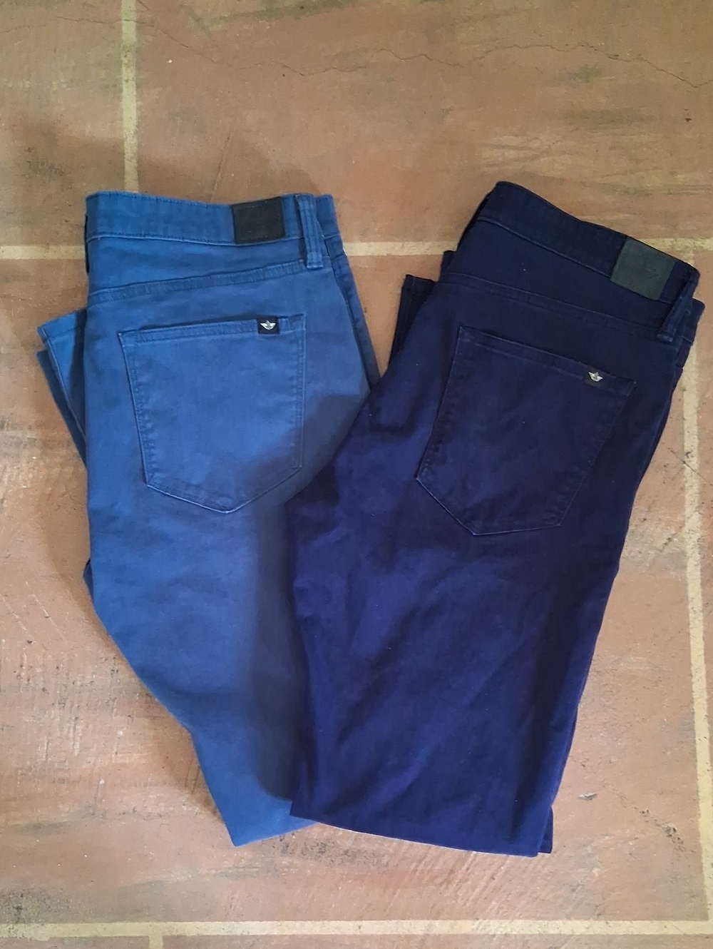 Men's Dockers Supreme Flex Slim Fit Pants Bundle in Light Blue and Navy